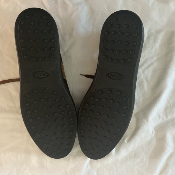 Tod’s NEW Men Brown Leather and Canvas Sneaker (Size:12) - Picture 7 of 7